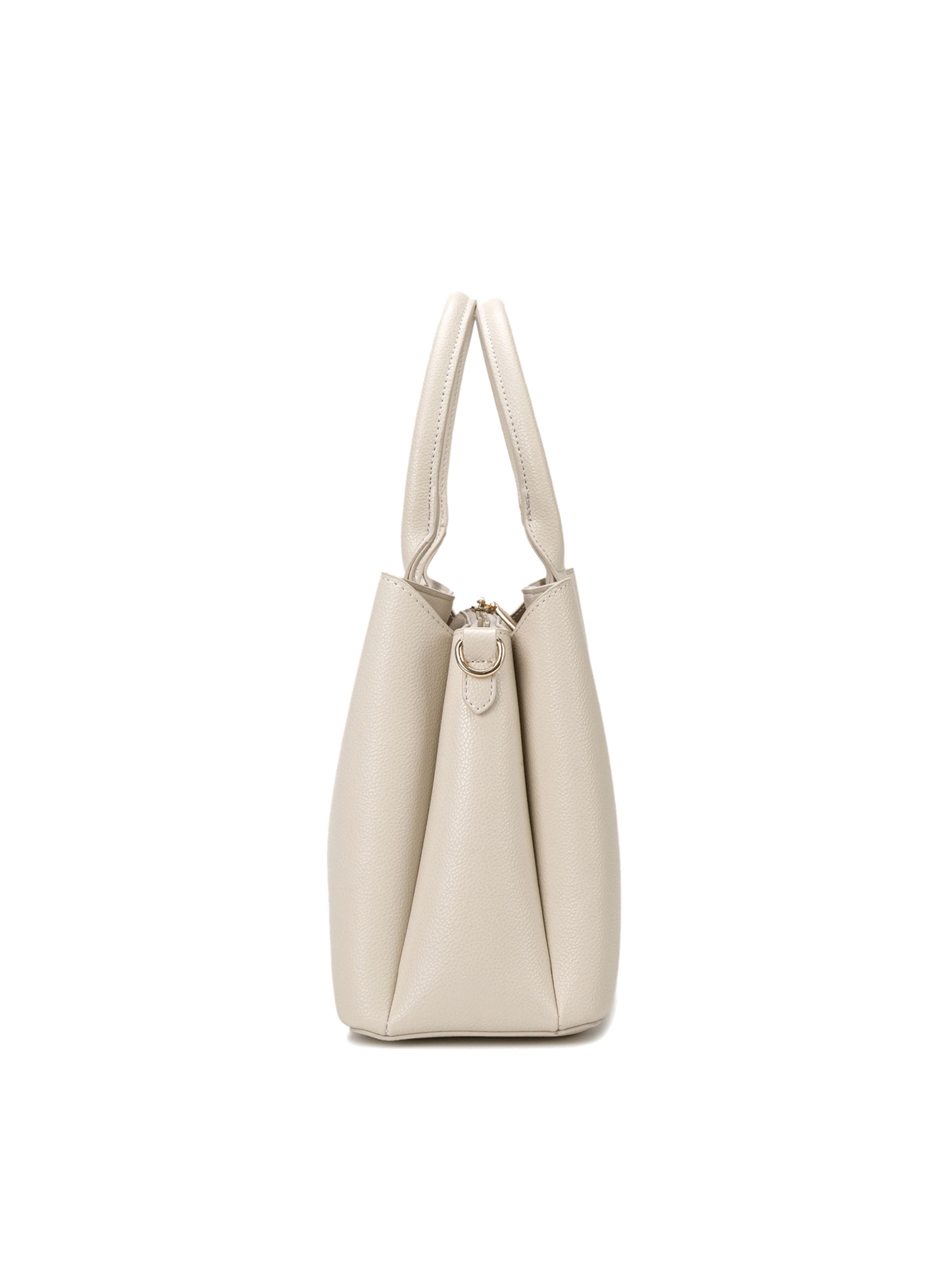 Borsa a mano 'Borsa a Mano Vegan Leather Diana & Co Firenze - Zip e Tracolla Rimovibile' di Diana&Co. in beige
