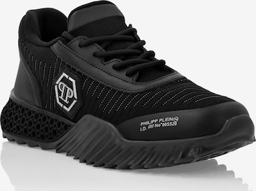 Philipp Plein Sneakers laag 'Hexagon' in Zwart: voorkant