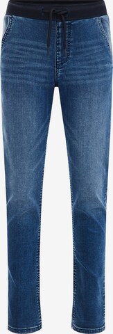 WE Fashion Slim fit Jeans in Blue: front