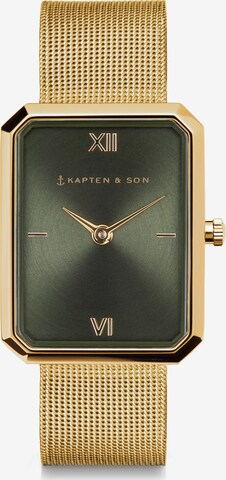 Kapten & Son Аналогов часовник 'Grace' в злато: отпред