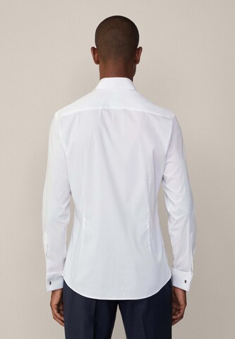 Hackett London Slim fit Zakelijk overhemd in Wit