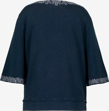 Ulla Popken Sweatshirt in Blauw