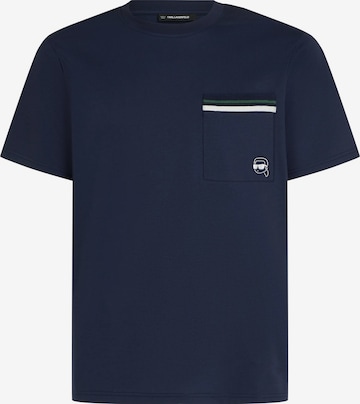 Karl Lagerfeld T-Shirt 'Ikon' in Blau: Vorderseite