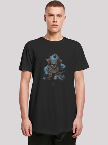 F4NT4STIC Shirt 'IT Pennywise Grin' in Black: front