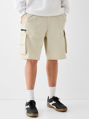 regular Pantaloni cargo di Bershka in beige: frontale