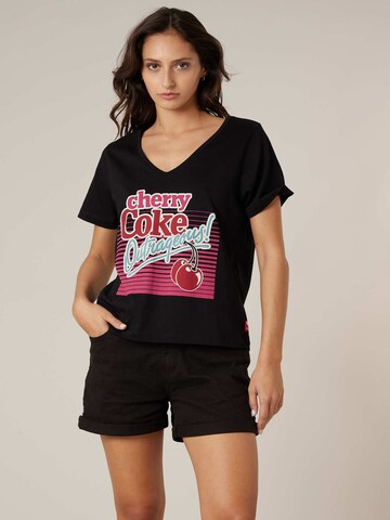 Deeluxe Shirt 'Eighties' in Black: front