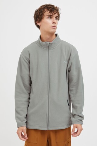 North Bend Fleece Jacket 'Cocas' in Grey: front