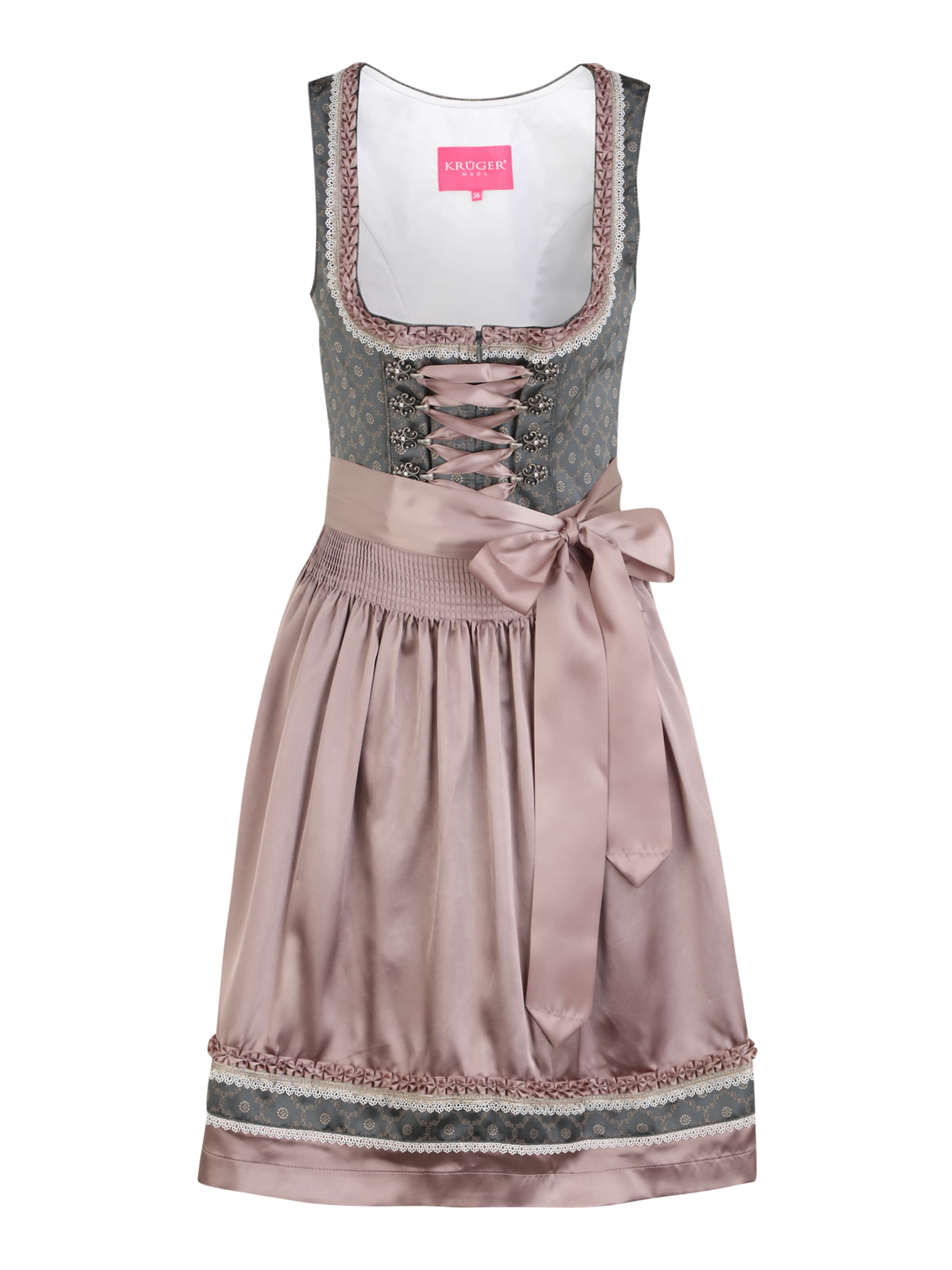 Krüger - Vestido tiroleses 'Ellen' en gris: frente