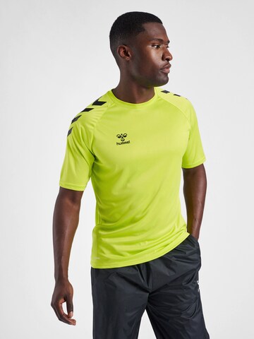 Hummel Performance Shirt 'Poly' in Yellow: front