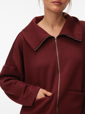 VERO MODA Knit Cardigan 'VMUMA' in Red