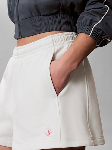 Calvin Klein Jeans Loose fit Trousers in White