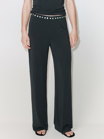 MANGO Regular Hose 'NANA' in Grau: Vorderseite