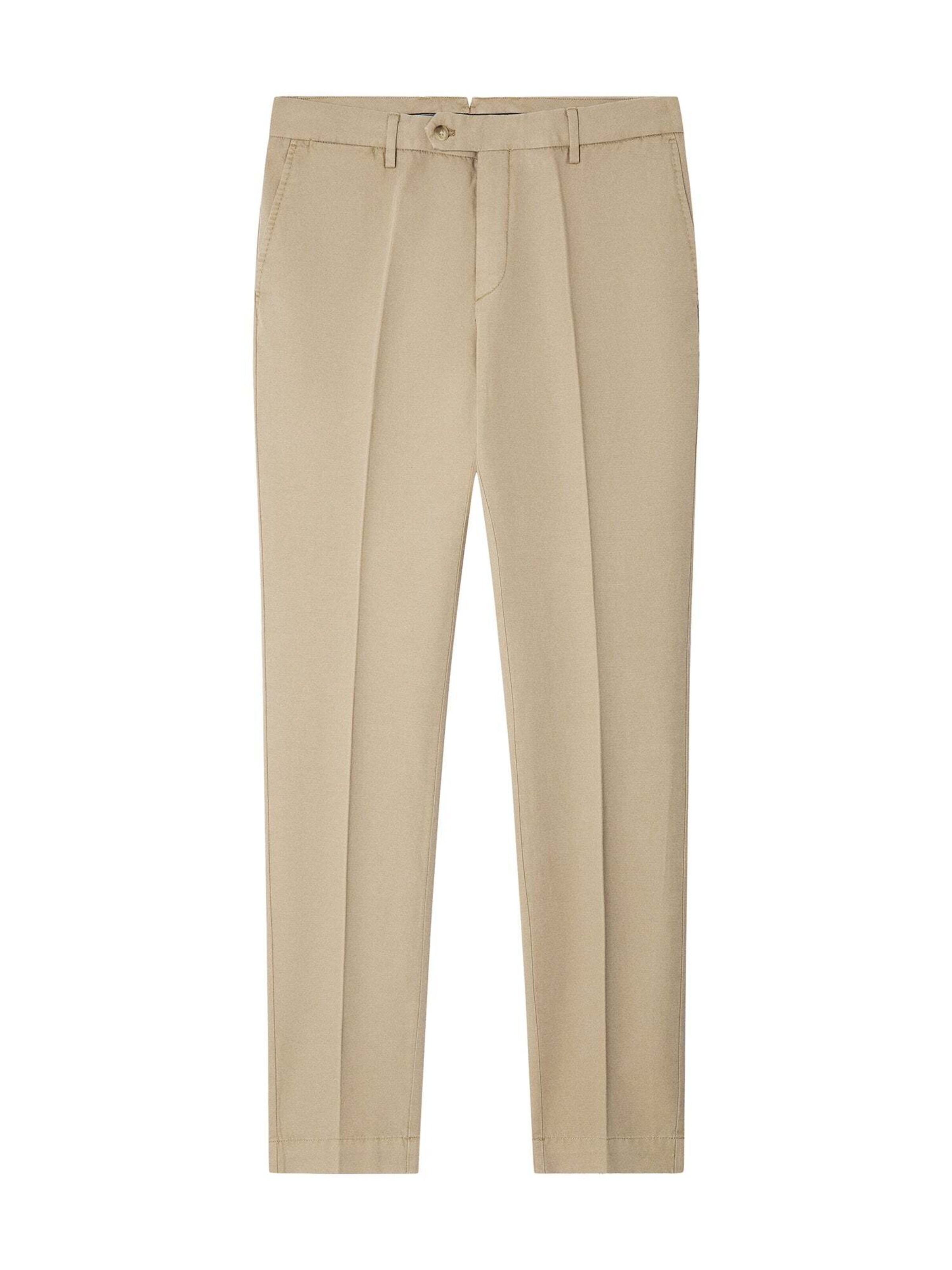 Coupe slim Pantalon chino Hackett London en beige : devant