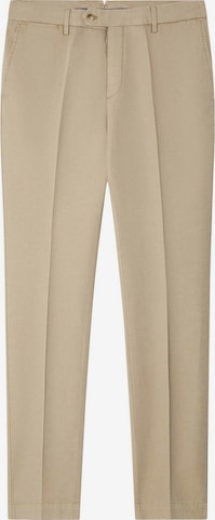 Pantalon chino Hackett London en beige : devant