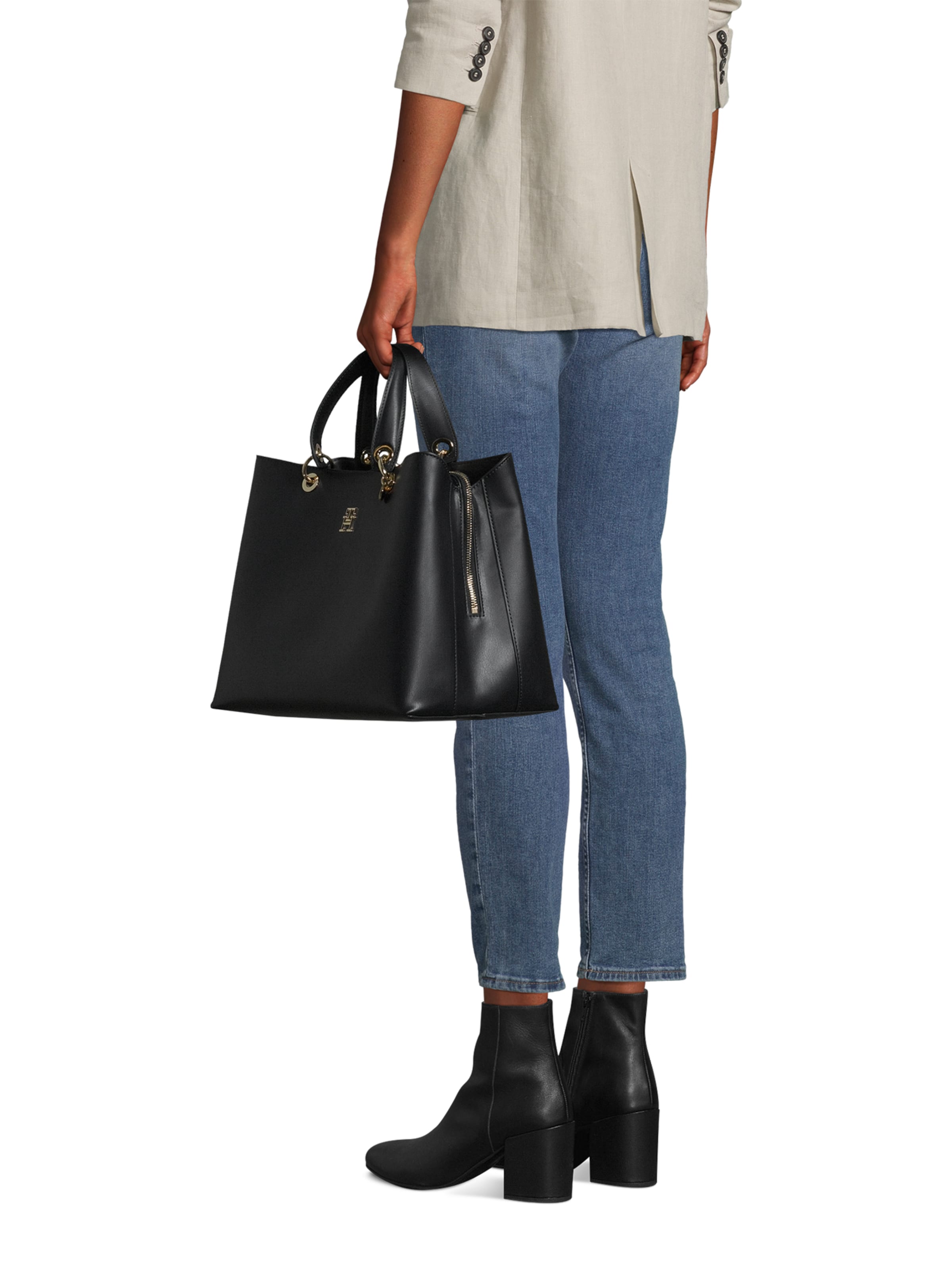 TOMMY HILFIGER Kézitáska - kék: elől