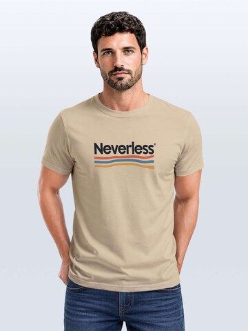 Neverless Shirt 'Color Waves' in Beige