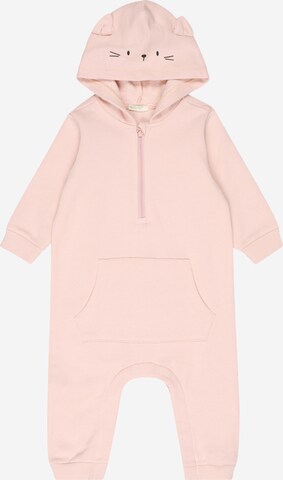 UNITED COLORS OF BENETTON Dungarees in Pink: front