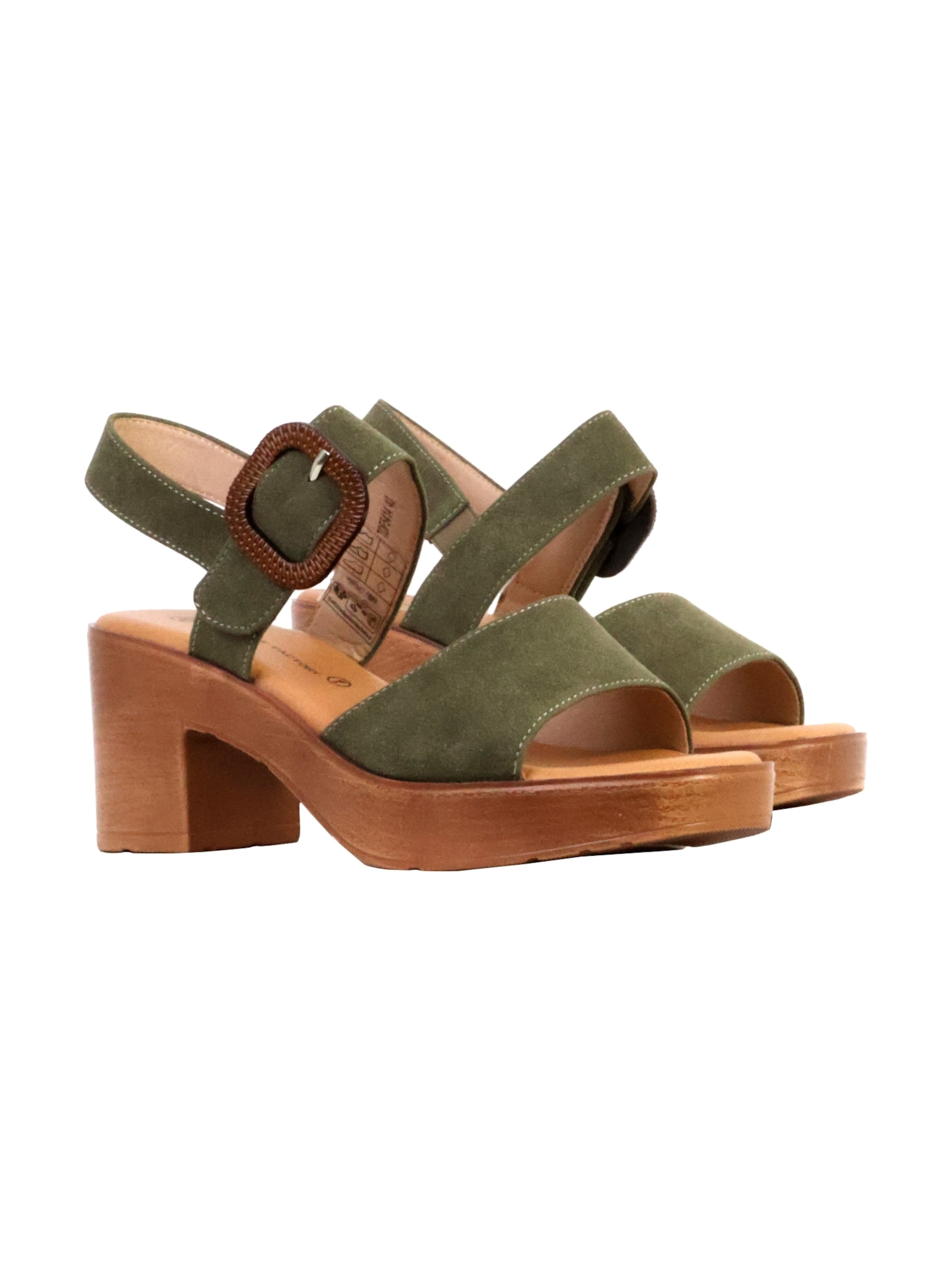The Divine Factory Sandal 'Sandalen mit Absatz' in Green