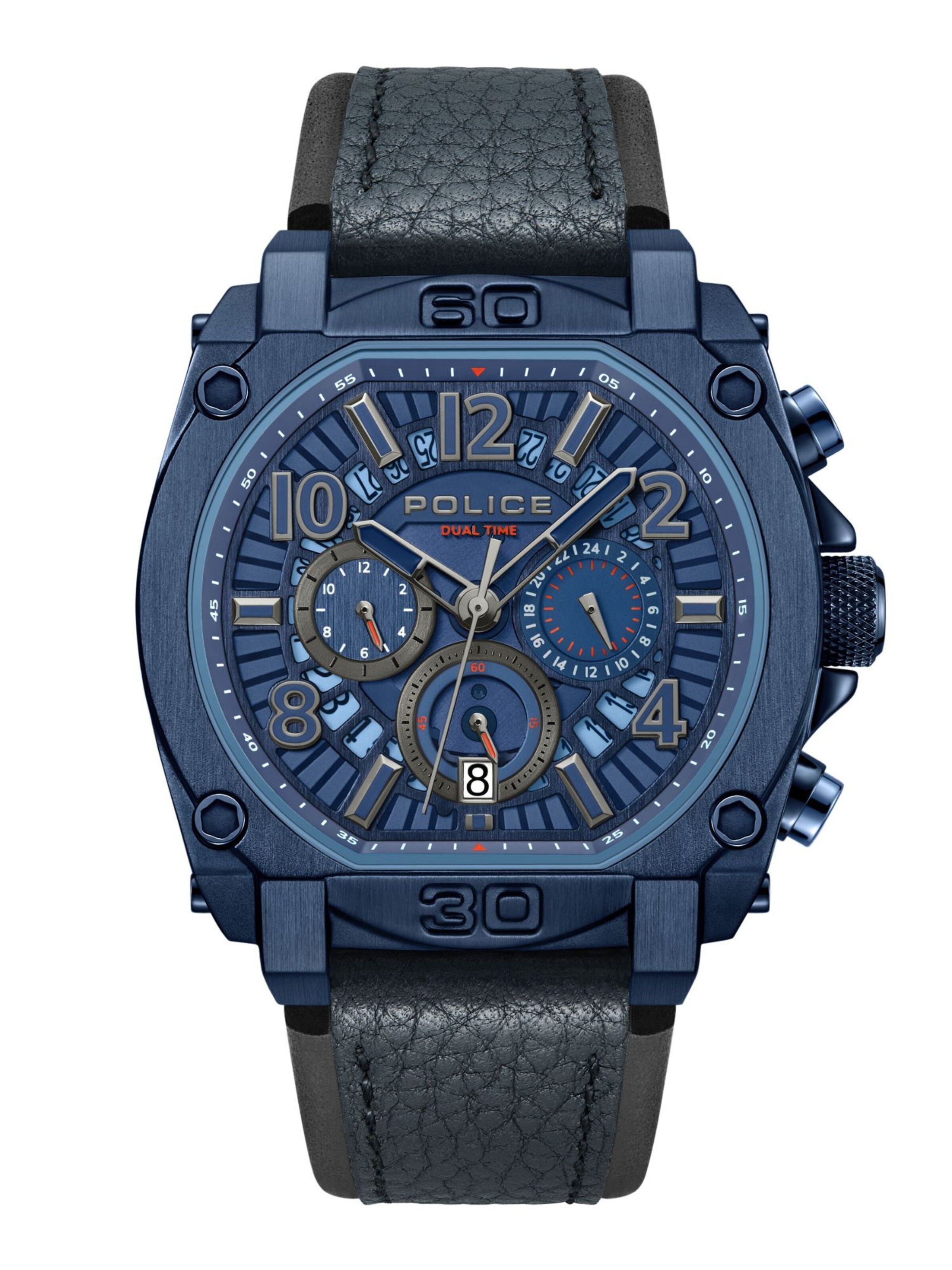 POLICE Analog watch 'Norwood' in Blue: front