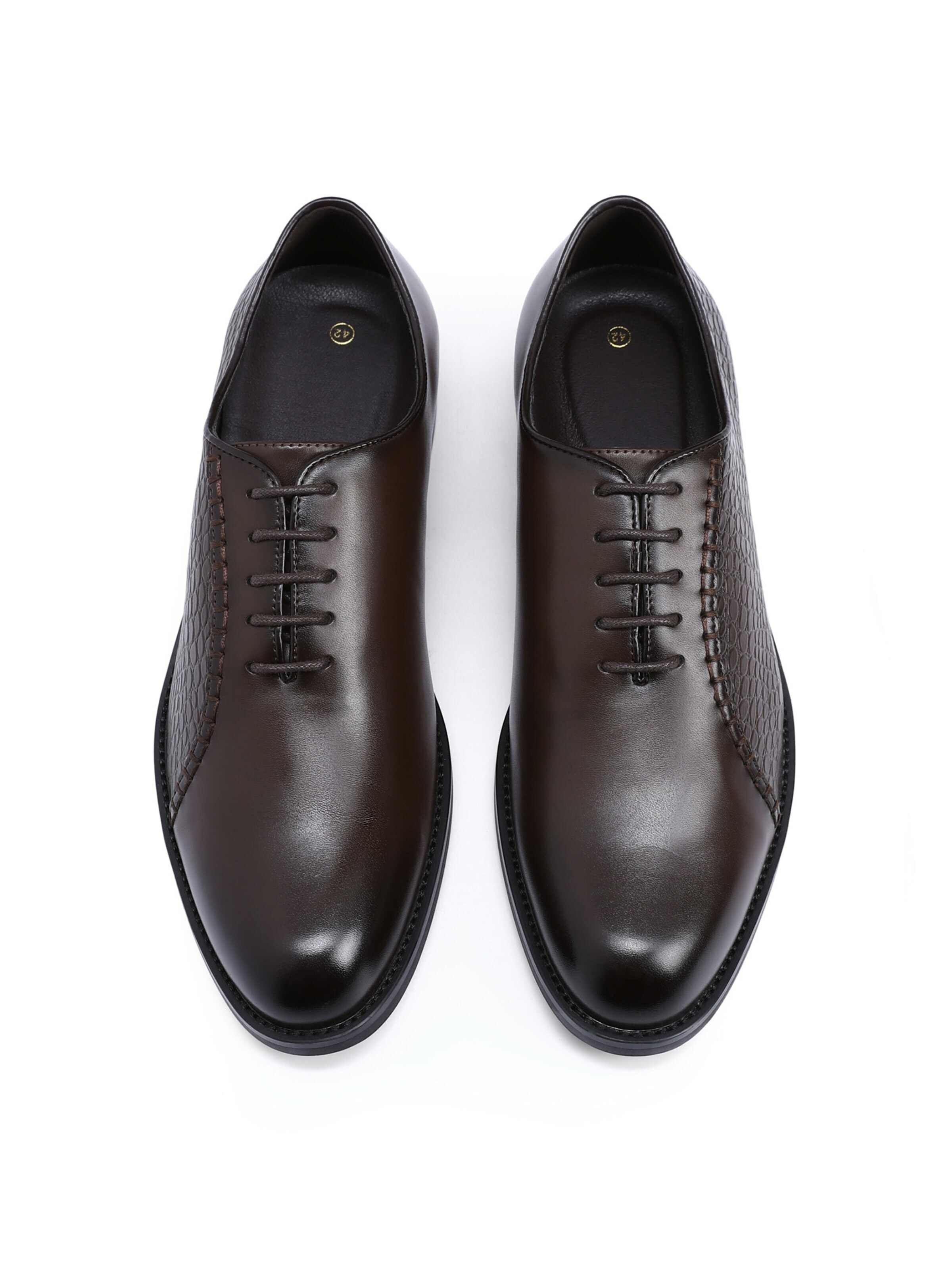 ALLTHEMEN Lace-Up Shoes 'Gleichgewicht' in Brown