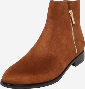 ABOUT YOU Booties 'Anastasia' in Brown: front