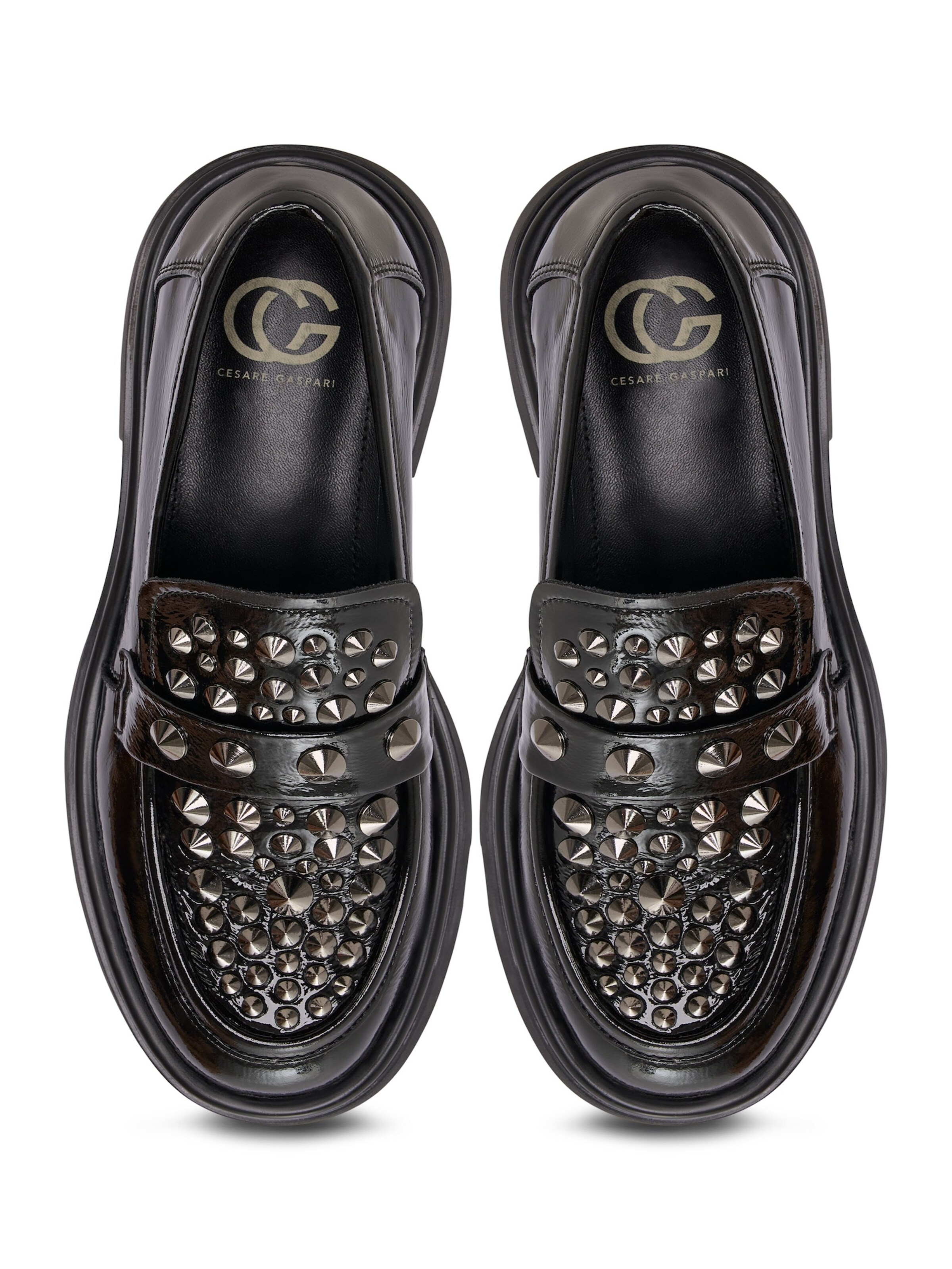 CESARE GASPARI Classic Flats in Black