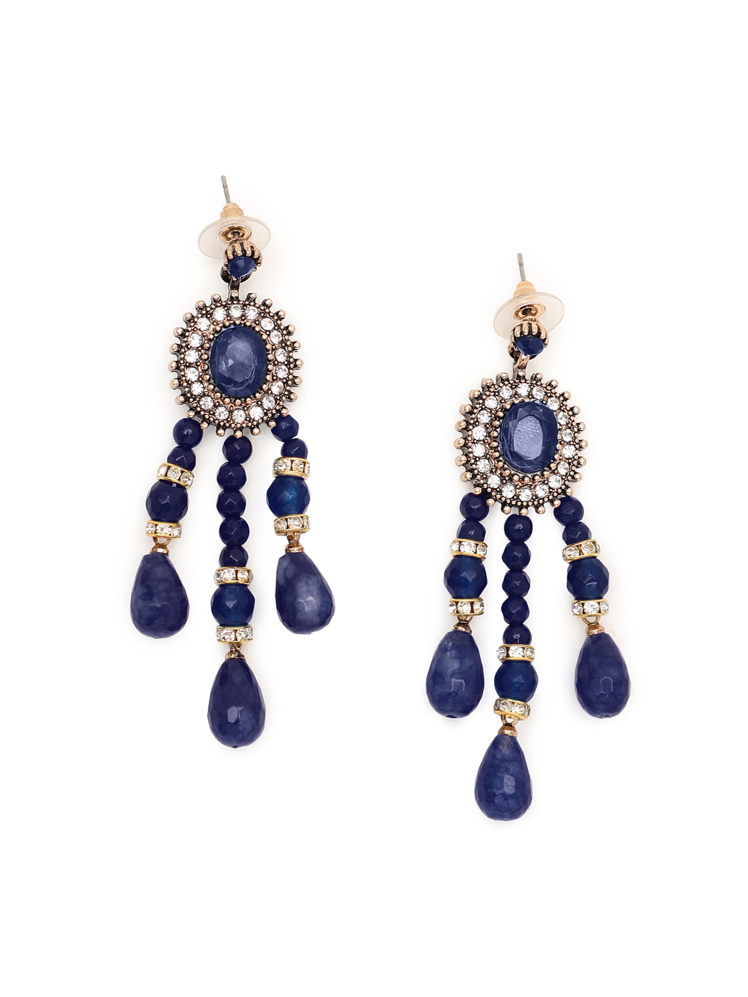 SOHI Náušnice - Modrá: predná strana