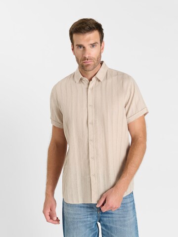 T-Shirt Le Temps Des Cerises en beige : devant