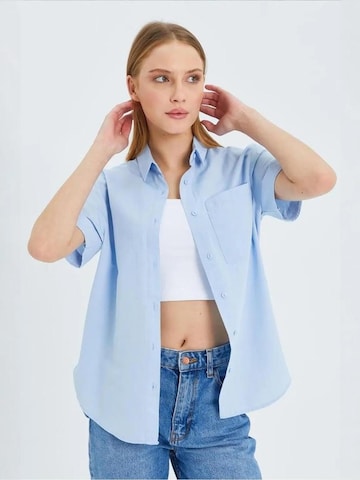 MixRay Bluse in Blau