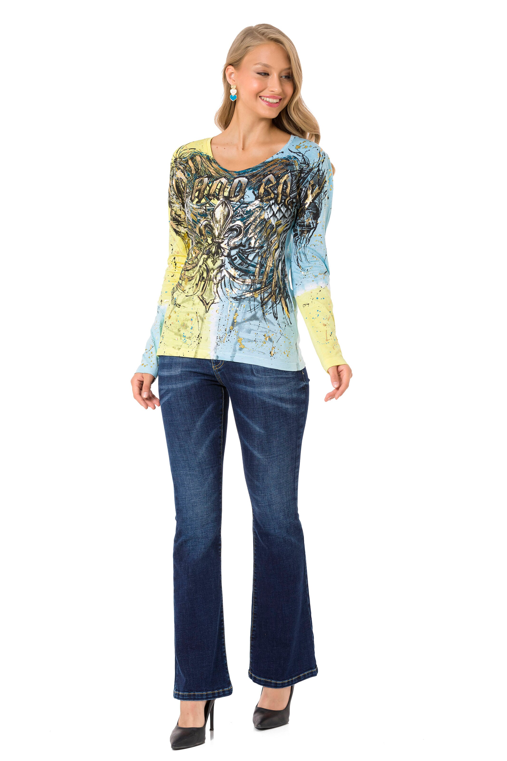 CIPO & BAXX Shirt in Blau