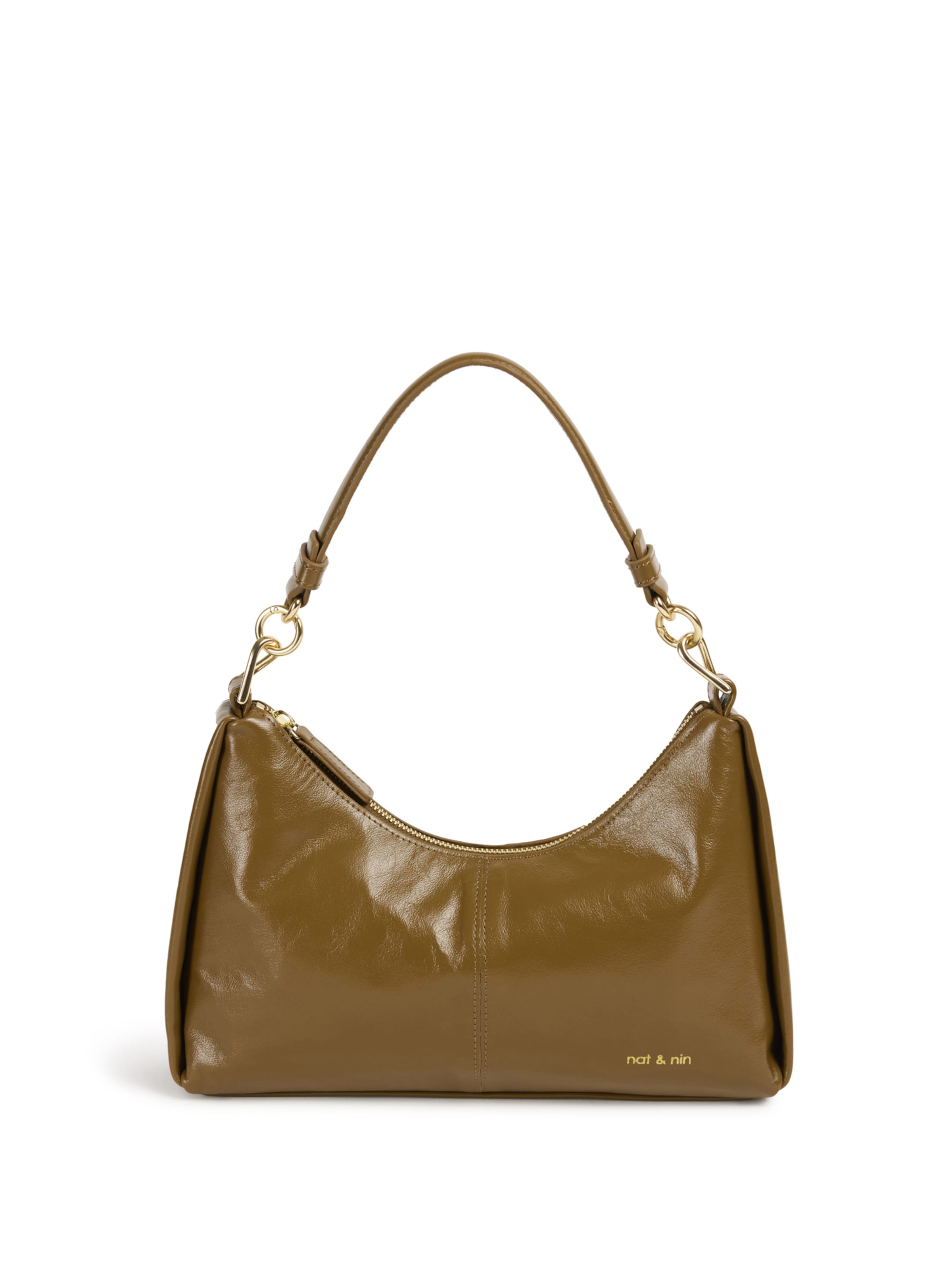 Nat&Nin Håndtaske 'Rejina' i brun: forside