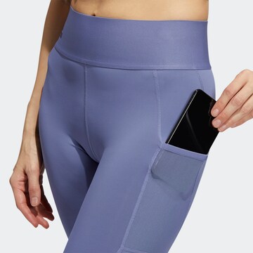 ADIDAS SPORTSWEAR Skinny Workout Pants in Purple