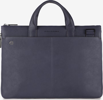 Piquadro Document Bag in Blue: front