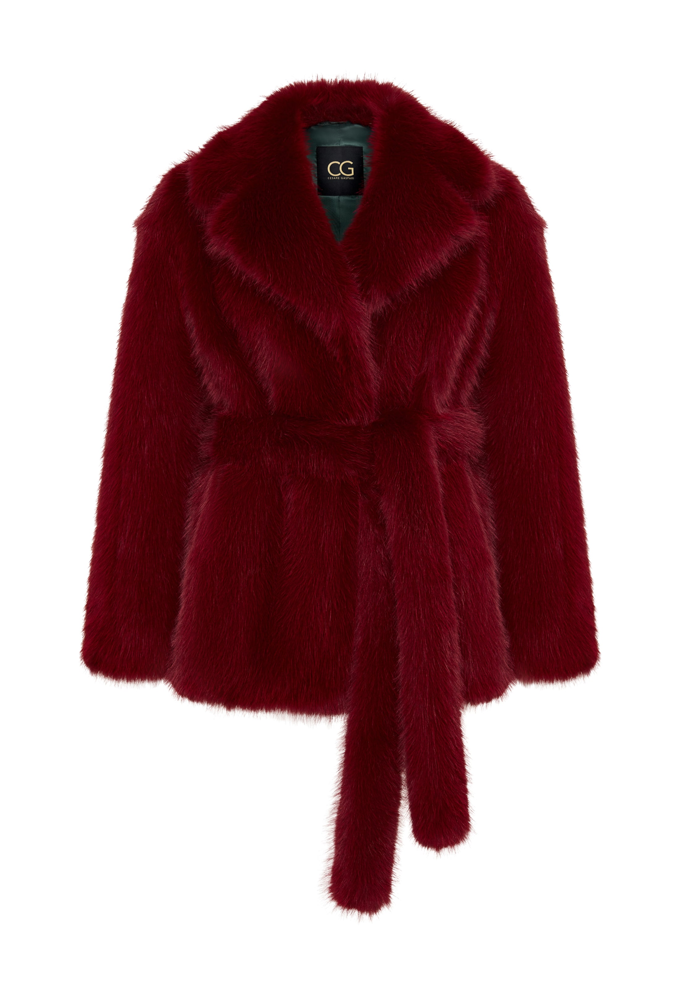 CESARE GASPARI Wintermantel in Rood: voorkant