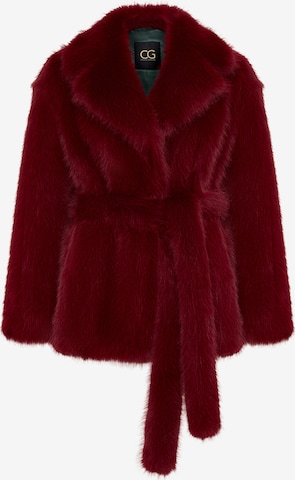 CESARE GASPARI Wintermantel in Rood: voorkant