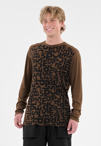 SLOPE Baselayer 'Rei' in Braun: Vorderseite
