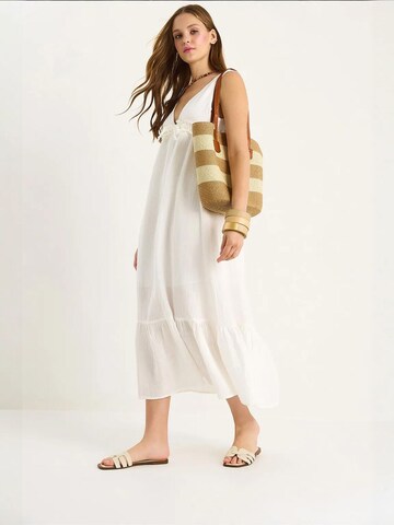 Bianco Lucci Summer Dress in White