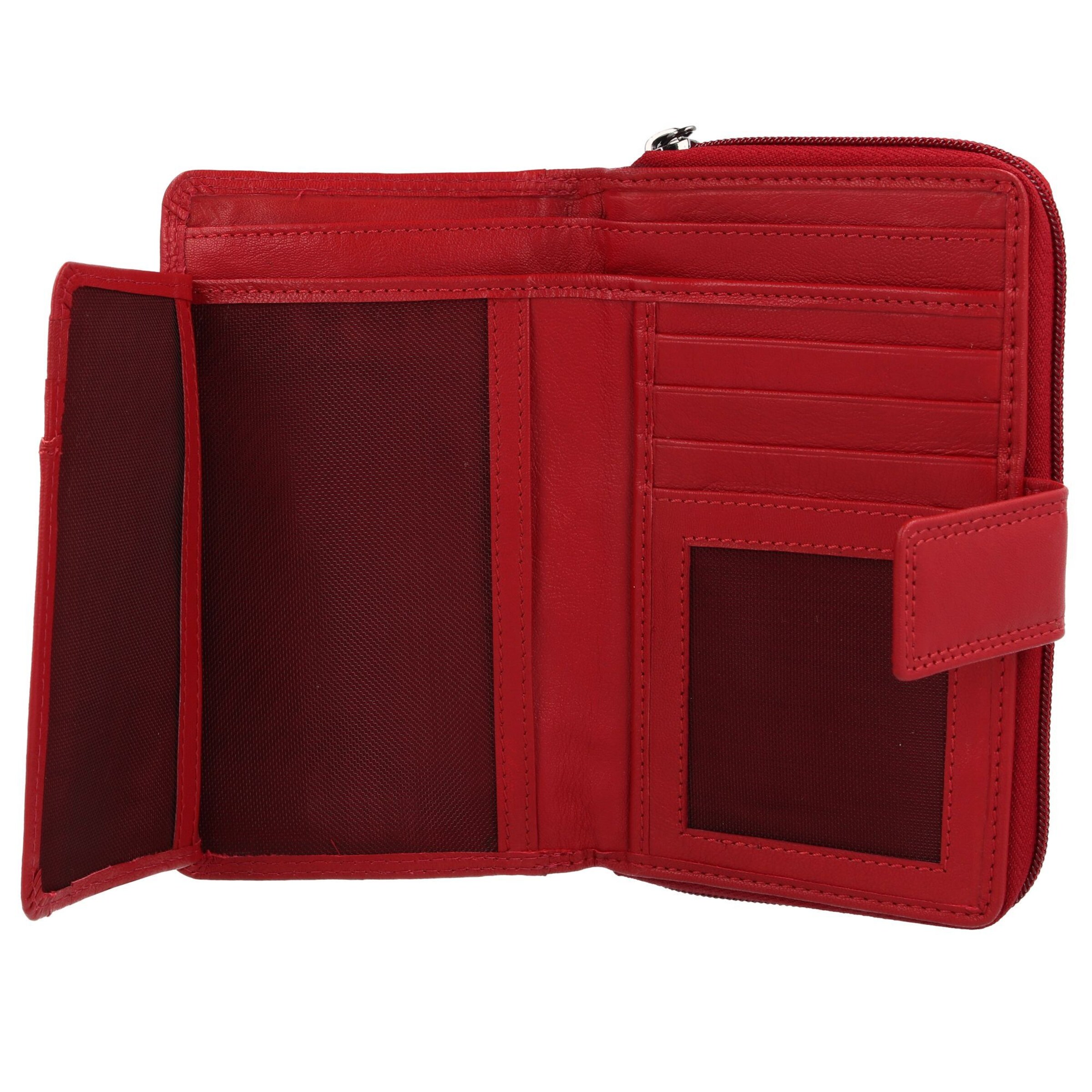 mano Portemonnee 'Donna Giulia' in Rood