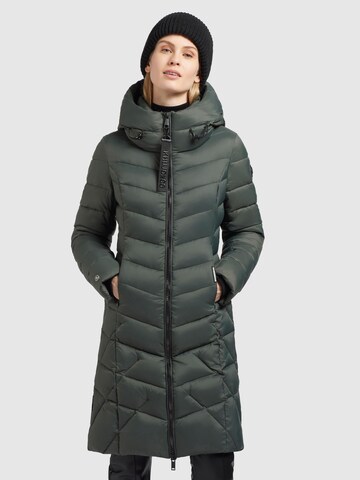 khujo Winter Coat ' ODANA2 ' in Green: front