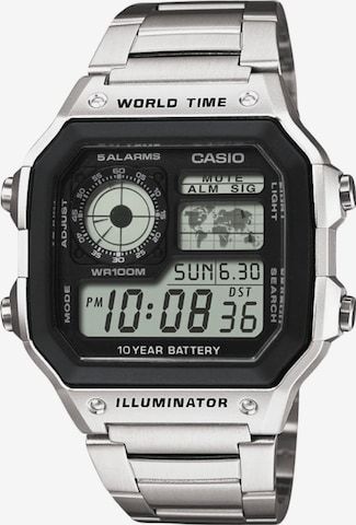 Montre digitale CASIO en argent : devant