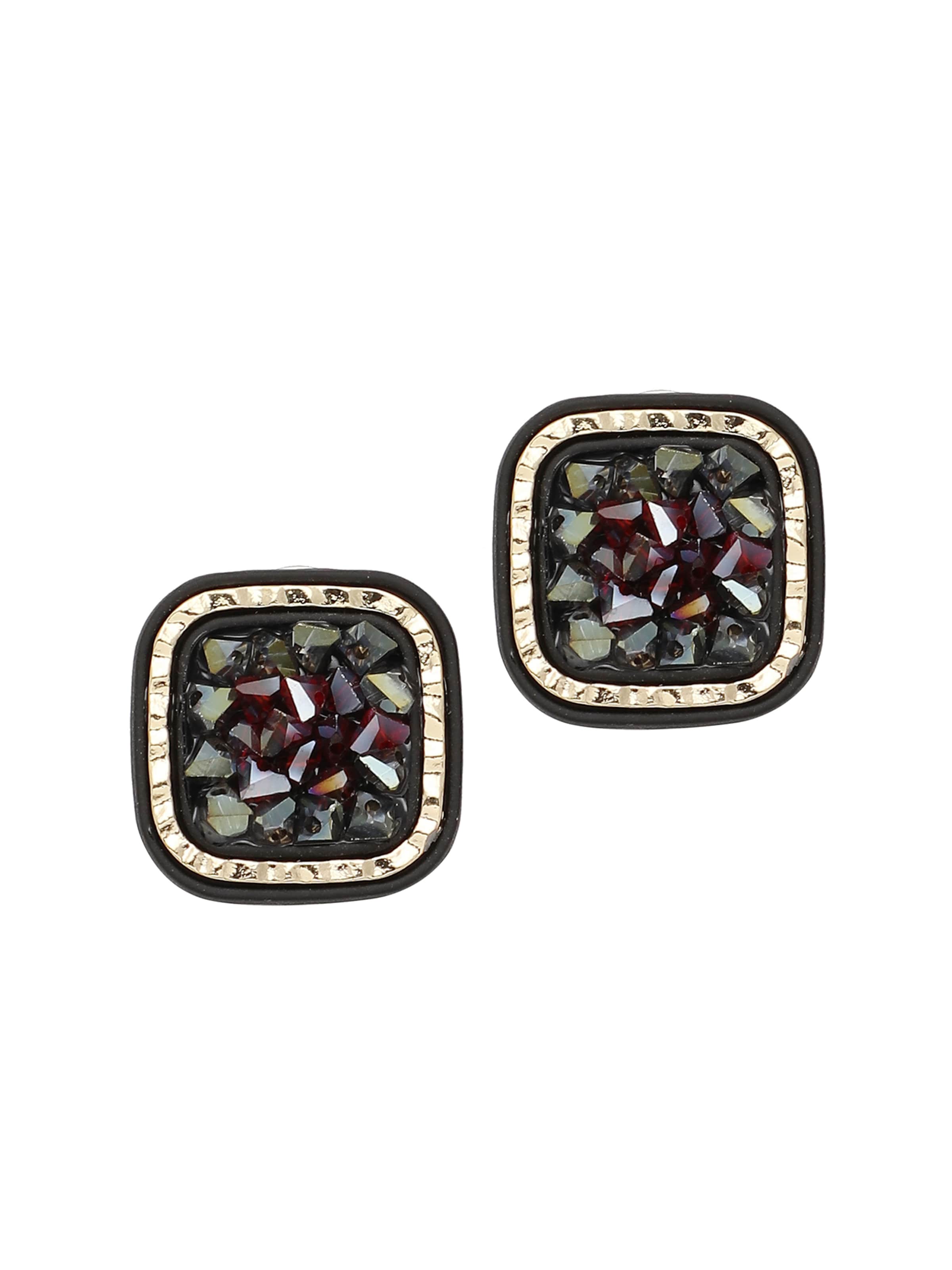 SOHI Kolczyki ' Mazida ' w kolorze czarny: przód