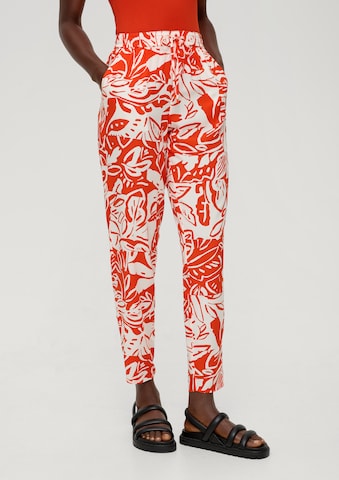 s.Oliver Loose fit Pants in Orange: front