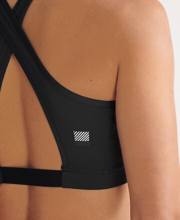 Superdry Bralette Sports Bra 'Lock Up' in Black