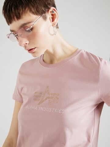 ALPHA INDUSTRIES T-Shirt in Pink