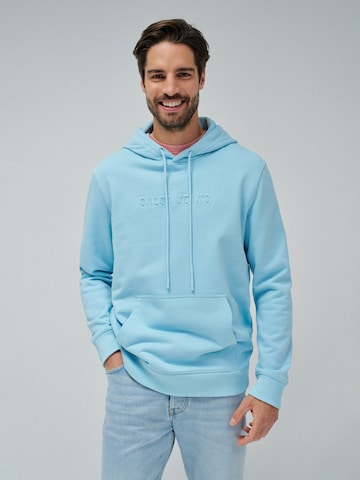 Salsa Jeans Sweatshirt in Blauw: voorkant