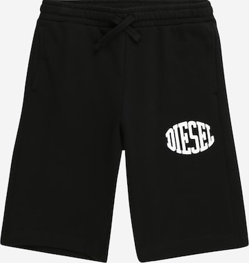 DIESEL Regular Pants in Black: front