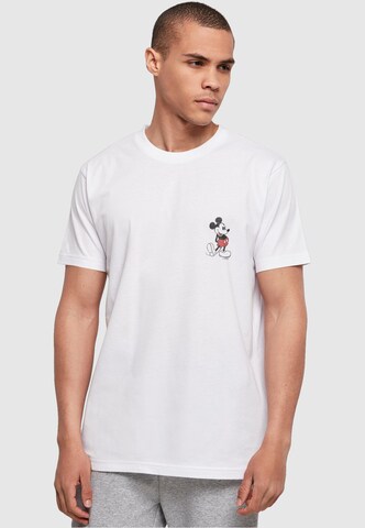 ABSOLUTE CULT Shirt 'Mickey Mouse - Kickin Retro' in Wit: voorkant