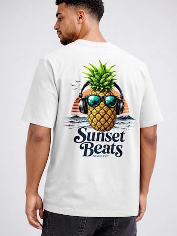 Neverless Shirt 'Sunset Beats' in White