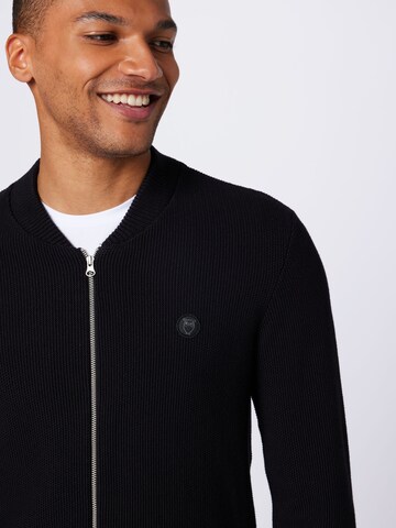 KnowledgeCotton Apparel Knit cardigan in Black