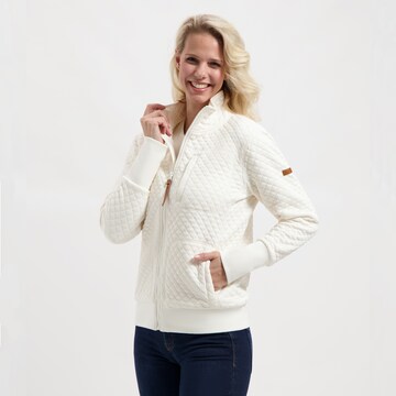 Cardigan 'Fara' MGO en blanc : devant